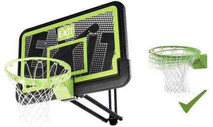 Galaxy Basketbalbord met dunkring Groen, Zwart
