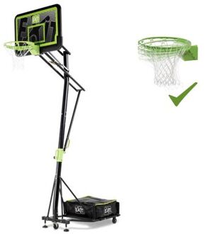 Galaxy Portable Basketbalring met dunkring Groen, Wit