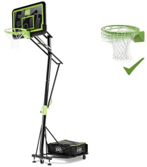 Galaxy Portable Basketbalring met dunkring Groen, Wit