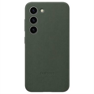 Galaxy S23 Leather Case Green