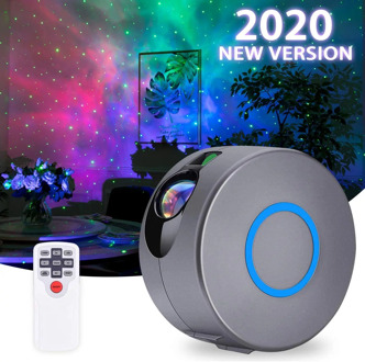 Galaxy Starry Sky Projector Rotating Water Waving Night Light Led Colorful Nebula Cloud Lamp For Kids Bedroom Beside Lamp