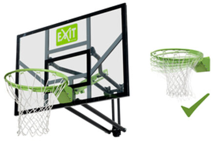 Galaxy Wand Basketbalring met dunkring Groen, Zwart