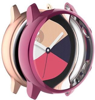 Galaxy watch actieve case voor Samsung galaxy watch actieve cover/r500 plating kleurrijke Transparante TPU soft case anti-fall cove Plating rood