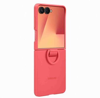 Galaxy Z Flip7 Ring Case (Silicone) Red