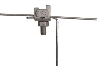 Gallagher Draadklem gebogen incl Moer - 100 stuks