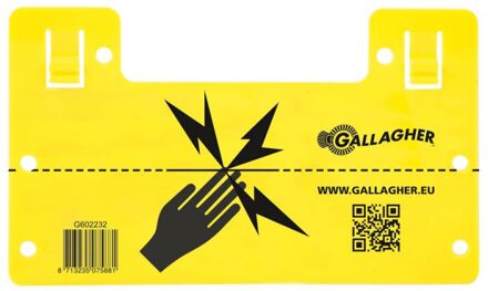 Gallagher EU Waarschuwingsbordje (universeel)