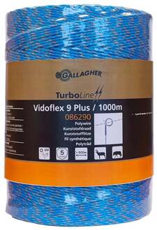 Gallagher Vidoflex 9 TurboLine Plus blauw 1000m - 086290 086290