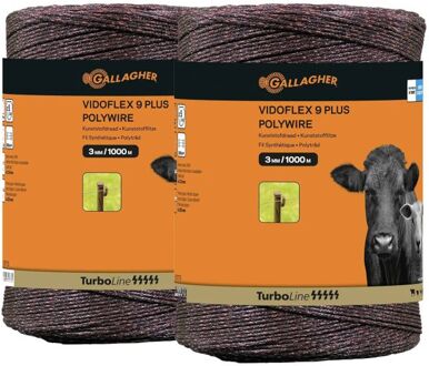 Gallagher Vidoflex 9 TurboLine Plus - Geleiders - 1000 m - 2 stuks