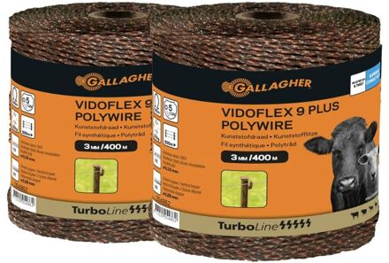 Gallagher Vidoflex 9 TurboLine Plus - Geleiders - 400 m - 2 stuks