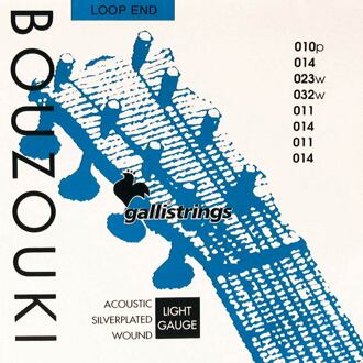 Galli B-070 snarenset bouzouki snarenset bouzouki, silverplated, 011-011-014-014-023-011-030-014