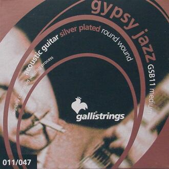 Galli GSB-11 snarenset akoestisch snarenset akoestisch, silverplated roundwound, medium, 011-014-023-030-039-047