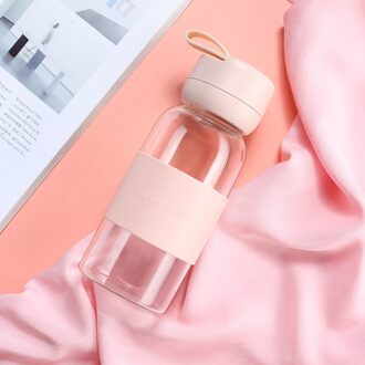 Gallon Glas Water Fles Siliconen Mouwen Herbruikbare School Water Fles Kille Kinderen Borraccia Termica Huis Decor JJ60WB style1