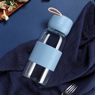 Gallon Glas Water Fles Siliconen Mouwen Herbruikbare School Water Fles Kille Kinderen Borraccia Termica Huis Decor JJ60WB style2