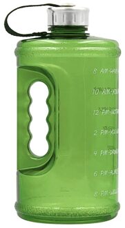 Gallon Water Fitness Workout Met Tijd Marker Drinken Grote 2.2l Grote Capaciteit Outdoor Fietsen Wandelen Vissen Draagbare Bottl GN