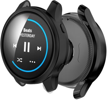 Galvaniseren Horloge Case Voor Garmin Venu Soft Tpu Volledige Dekking Screen Protector Bumper Shell Dunne Vervangbare Shockproof Cover zwart