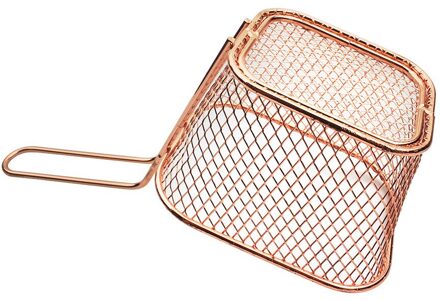 Galvaniseren Rvs Mini Koekenpan Mand Mesh Draagbare Frietjes Manden Zeef Netto Gekwalificeerde Koken Keuken Gadget