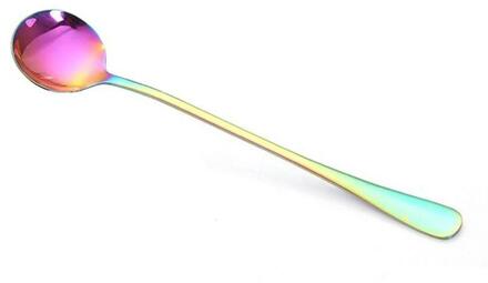 Galvaniseren Staal Koffielepel Lange Steel Roeren Lepel Keuken Benodigdheden J