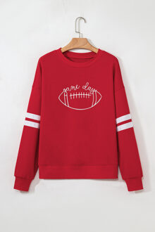 Game Day Voetbal Hoodie Rood