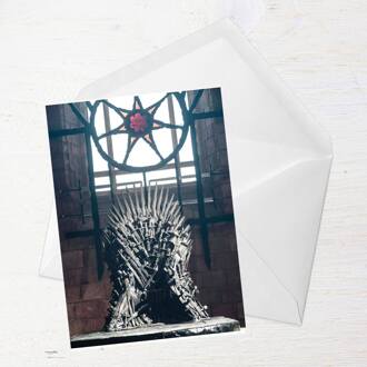 Game of Thrones Iron Throne Greetings Card - Large Card