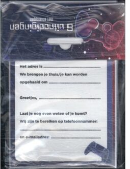 Game On - Uitnodiging Pk 945 - Set Van 6 - Interstat