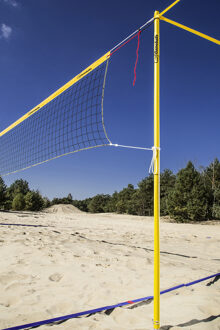 Gameballs Beachvolleybal Set Basic Geel / zwart - 8,5 meter net