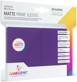 Gamegenic Matte Prime 100 Sleeves Purple