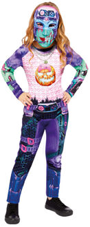 Gamer Girl Kostuum Meisje Multikleur - Print