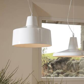 Gangster hanglamp, wit, Ø 48 cm, keramiek, E27