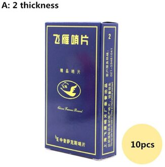 Gans 10pcs Eb Altsaxofoon Rieten Sterkte 2/2. 5/3 Sax Houtblazers Instrument Onderdelen Onafhankelijke Verpakking