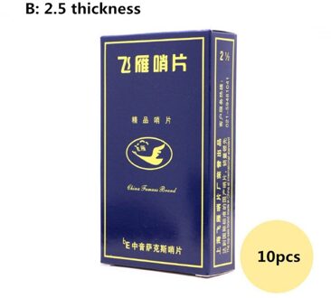 Gans 10pcs Eb Altsaxofoon Rieten Sterkte 2/2. 5/3 Sax Houtblazers Instrument Onderdelen Onafhankelijke Verpakking