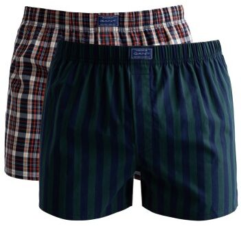 Gant 2 stuks Cotton Stripe Boxer Shorts Versch.kleure/Patroon,Blauw - Medium