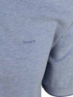 Gant 2Tone Piqué Poloshirt Blauw - 3XL,L,M,XL,XXL