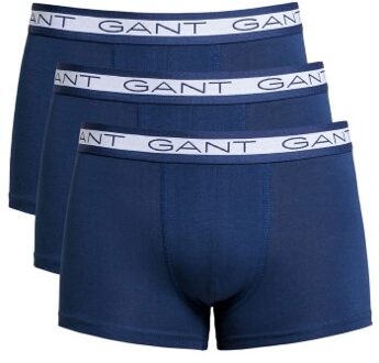 Gant 3 stuks Basic Cotton Trunks * Actie * Versch.kleure/Patroon,Blauw,Groen,Rood,Wit,Grijs - XX-Large