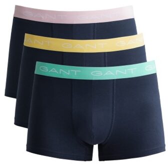 Gant 3 stuks Cotton Jersey Trunks * Actie * Versch.kleure/Patroon,Blauw,Rood,Roze,Geel,Zwart - Large,X-Large,XX-Large