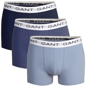 Gant 3 stuks Cotton Stretch Trunks Colored * Actie * Blauw,Zwart,Versch.kleure/Patroon,Grijs,Groen,Geel,Roze,Rood - Large,X-Large