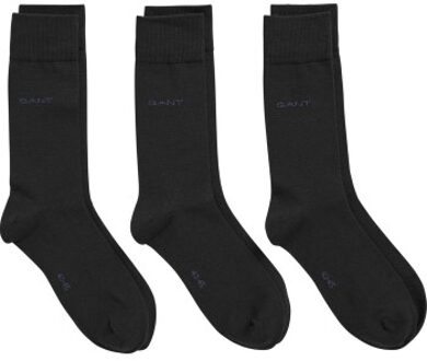 Gant 3 stuks Wool Sock Zwart,Blauw - Maat 40/42