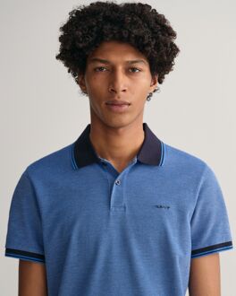 Gant 4 Col Oxford poloshirt voor heren, blauw - S