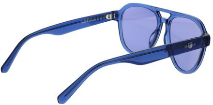 Gant Blauwe Acetaat Zonnebril - One Size