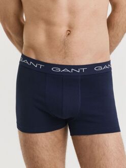 Gant Boxershorts Trunk 3-Pack Donkerblauw
