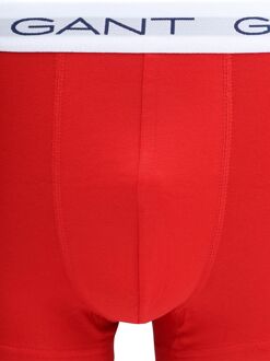 Gant Boxershorts Trunk 3-Pack Navy Wit Rood - L,M,S,XL,XXL