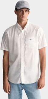 Gant Casual hemd korte mouw poplin ss shirt 3000101/110 Wit