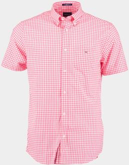 Gant Casual hemd korte mouw reg broadcloth gingham ss bd 3046701/606 Roze - L