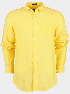 Gant Casual hemd lange mouw d2. reg linen shirt bd 3012420/728 Geel