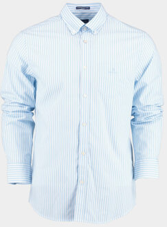 Gant Casual hemd lange mouw reg broadcloth stripe bd 3062000/468 Blauw