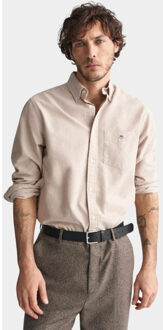 Gant Casual hemd lange mouw reg classic oxford shirt 3000200/213 Bruin - XXXL