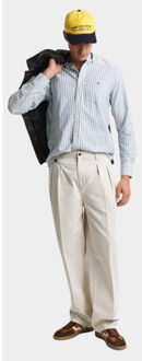 Gant Casual hemd lange mouw reg classic oxford stripe shi 3250028/407 Blauw