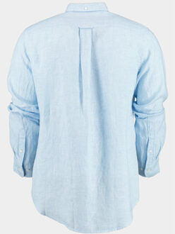 Gant Casual hemd lange mouw reg linen shirt 3230085/468 Blauw - XL