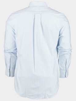 Gant Casual hemd lange mouw reg oxford banker stripe shirt 3000230/455 Blauw - XL