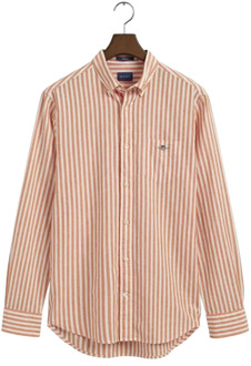Gant Casual Overhemd Gant , Orange , Heren - 2Xl,Xl,L,3Xl