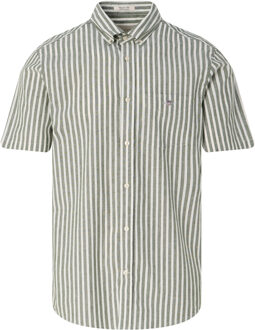 Gant Casual overhemd met korte mouwen Groen - XXXL